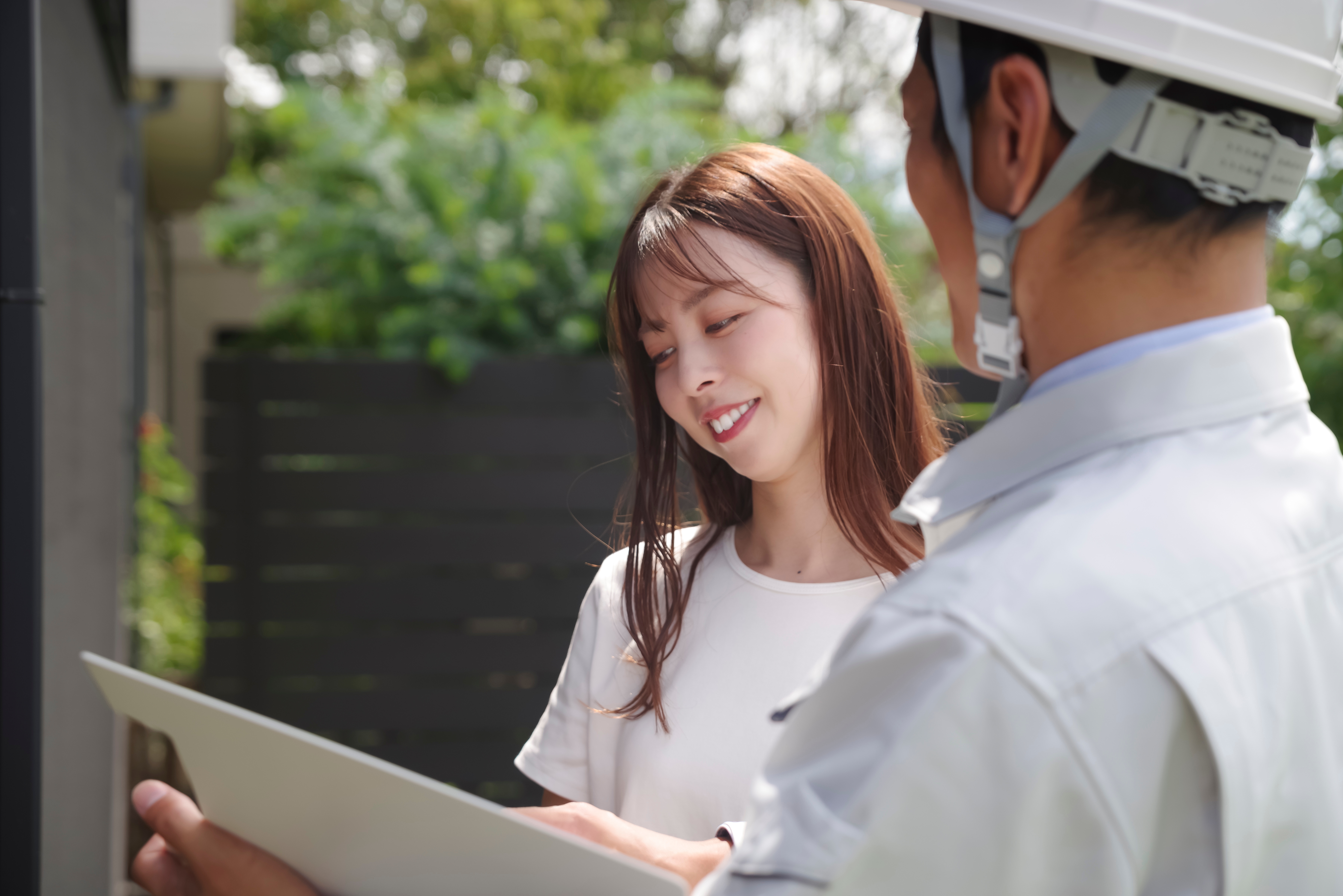 エコキュート施工工事前のお客様への提案のイメージ